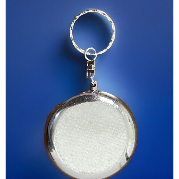 Pocket Ashtray Portable Decorative Paris Metal Case Cigarette Rest Key Chain 2” - Picture 4 of 5